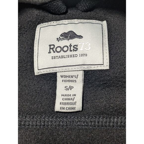 Roots Canada Athletic Fleece Vest Full Zip Women‎ S Black Sleeveless Pockets - Picture 2 of 13